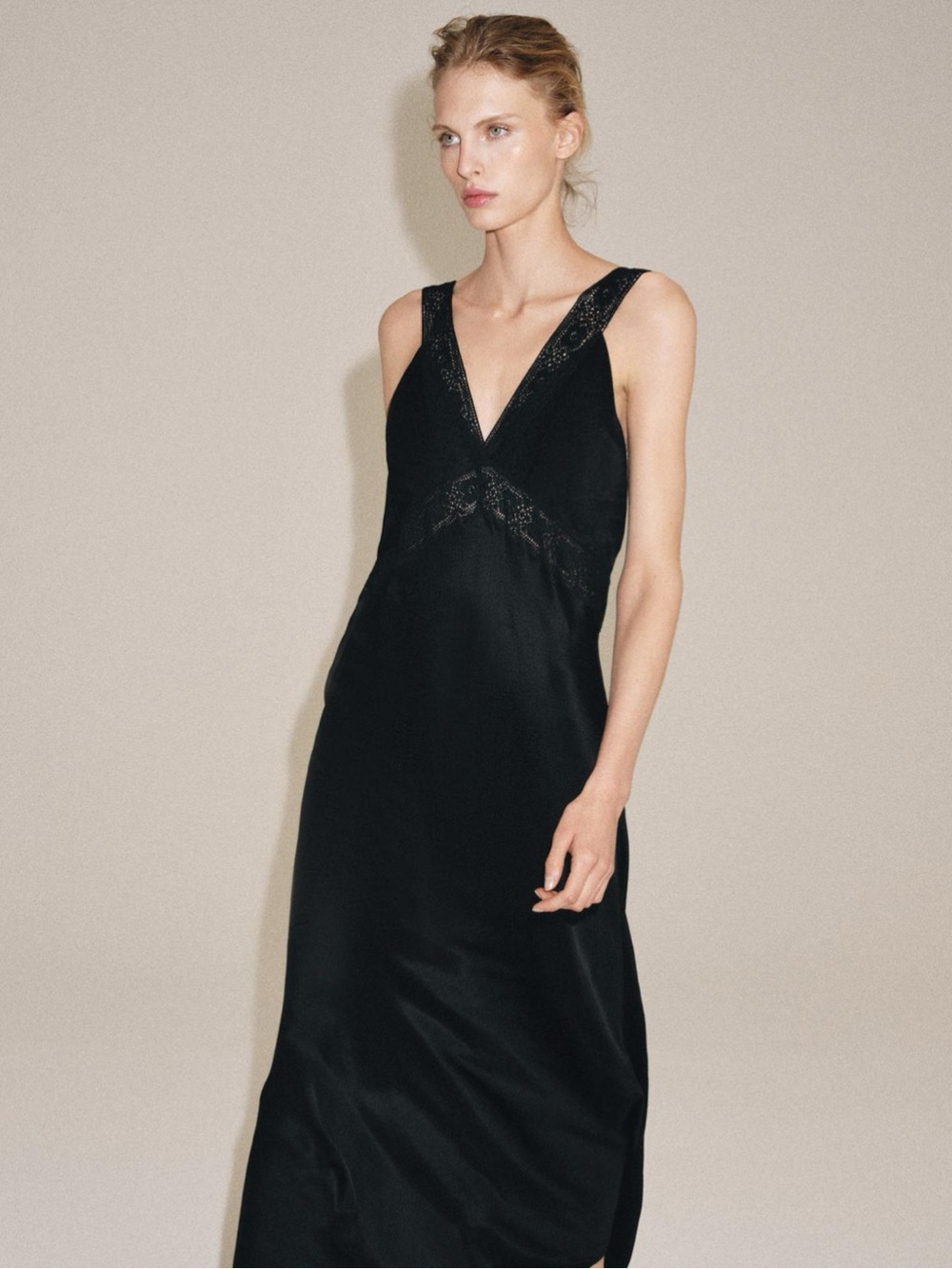 NWT SATIN LACE DRESS ZW COLLECTION